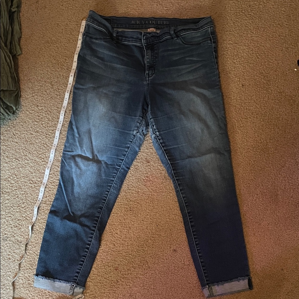 Juicy Couture Dark Blue Cropped Jeans